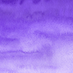 Violet ink and watercolor textures on white paper background. Paint leaks and ombre effects. Hand painted abstract image.