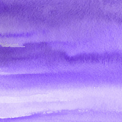 Plakat Violet ink and watercolor textures on white paper background. Paint leaks and ombre effects. Hand painted abstract image.