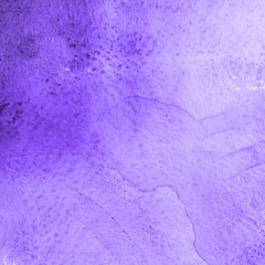 Violet ink and watercolor textures on white paper background. Paint leaks and ombre effects. Hand painted abstract image.