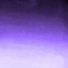 Violet ink and watercolor textures on white paper background. Paint leaks and ombre effects. Hand painted abstract image.