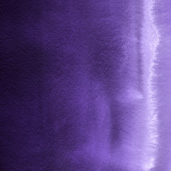 Violet ink and watercolor textures on white paper background. Paint leaks and ombre effects. Hand painted abstract image.