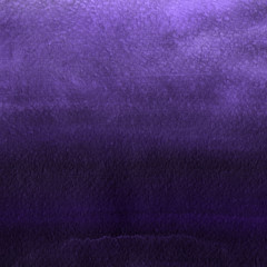 Violet ink and watercolor textures on white paper background. Paint leaks and ombre effects. Hand painted abstract image.