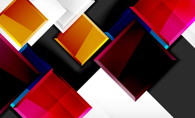 Color squares futuristic abstract background