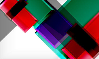 Color squares futuristic abstract background