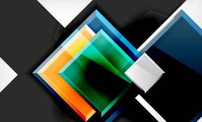 Colorful square and rectangle blocks background