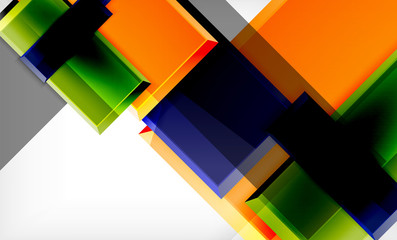 Color squares futuristic abstract background