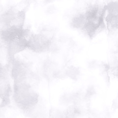 Violet ink and watercolor textures on white paper background. Paint leaks and ombre effects. Hand painted abstract image.