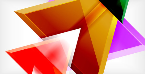 Triangle abstract background