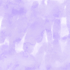 Violet ink and watercolor textures on white paper background. Paint leaks and ombre effects. Hand painted abstract image.