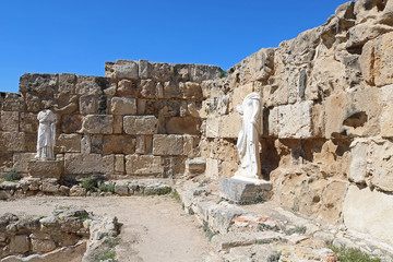 Romans ruins of the city of Salamis, near Famagusta, Northern Cyprus