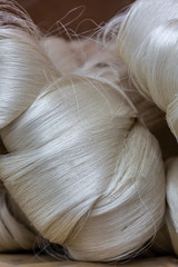White silk yarn