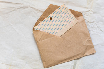 Old blank card files, lined and laid out. Use as blank for design in retro style. Paper for writing...