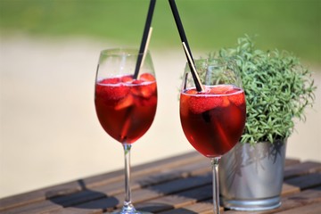 glass of red wine