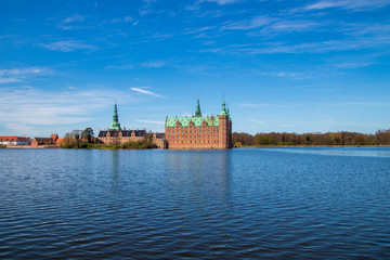 Frederiksborg Castle in Hillerod, Denmark.