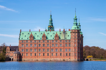 Frederiksborg Castle in Hillerod, Denmark.