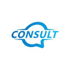 Consult Logo Template Design Vector, Emblem, Design Concept, Creative Symbol, Icon