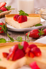 Strawberry cheesecake.