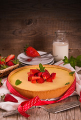 Strawberry cheesecake.