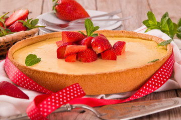 Strawberry cheesecake.