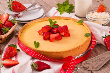 Strawberry cheesecake.