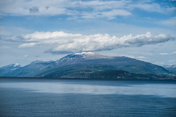 Beautiful italian alpine Lake Garda