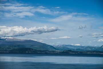 Beautiful italian alpine Lake Garda
