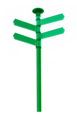 Crossroad signpost, Sign Post opposite directions. Blank for Copy Space.