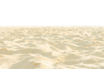 Fototapeta na wymiar Nature beach sand texture, Di cut isolated on white background.