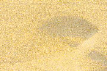 Yellow Sand Texture Beautiful. Fine Beach Sand In The Summer Sun.
