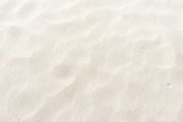 Obraz na płótnie Canvas Aerial view Fine beach sand in the summer sun