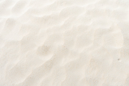 Aerial view Fine beach sand in the summer sun