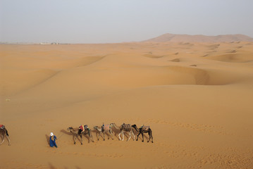 Fototapeta na wymiar Erg Chebbi Dunes in Morocco
