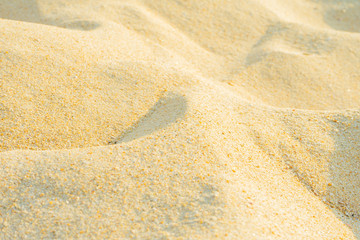 Fine beach sand in the summer sun