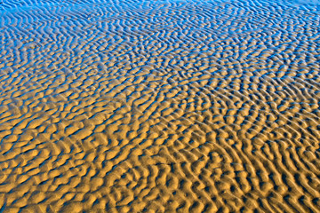 Wave, sand and sea. Nature background.