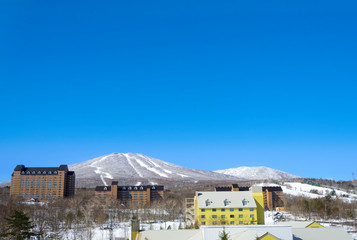 Fototapeta premium 安比高原の前森山・西森山の風景（岩手県八幡平市）