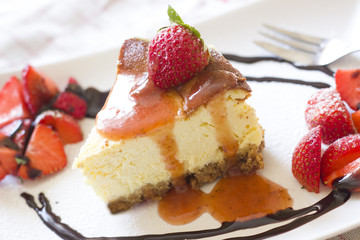 Cheesecake mit Erdbeeren