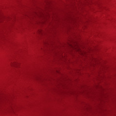 Red ink and watercolor texture on white paper background. Paint leaks and ombre effects. Hand painted abstract image.