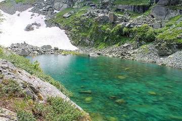 lake in the mountains, Altai Krai, Russia