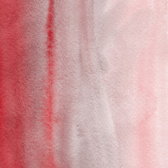 Red ink and watercolor texture on white paper background. Paint leaks and ombre effects. Hand painted abstract image.