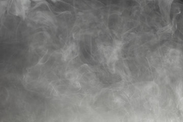 dense smoke on black background