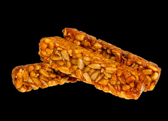 sunflower seeds isolated on white background