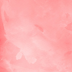 Red ink and watercolor texture on white paper background. Paint leaks and ombre effects. Hand painted abstract image.