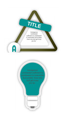 Sticker icon. Abstract paper infografics. Vector in lable style