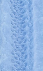 Tire Track in the Snow