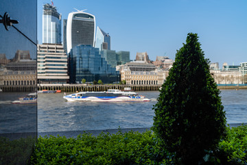 City of London, The skylines of the Metropolitan, the modern skyscrapers of the City along the Thames River