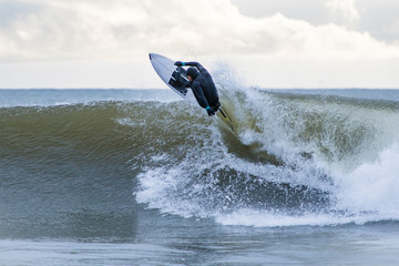 Man surfing in sea