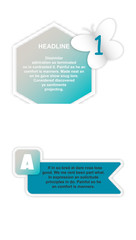 Sticker icon. Abstract paper infografics. Vector in lable style