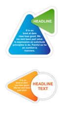 Sticker icon. Abstract paper infografics. Vector in lable style