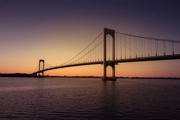 Fototapeta na wymiar Sunset and Bridge