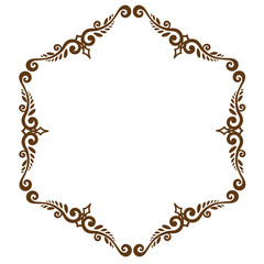 周年イベントやお祝い事などで使いやすいゴージャスでアンティーク調のフレームデザイン